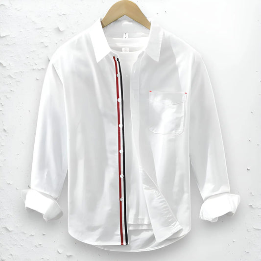 White Oxford Cotton full Sleeve Shirt