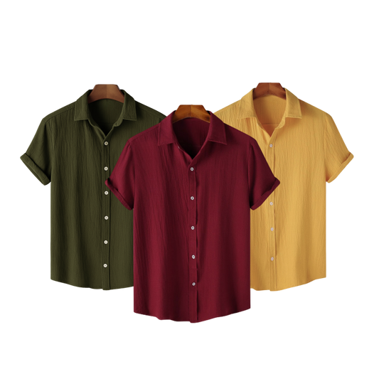 OLIVE ALLURE (H-705)*MAROON MUSE (H-720)*GOLDEN GLOW (H-715)