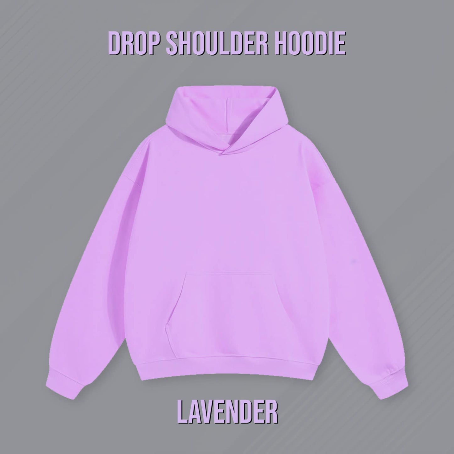DROP SHOULDER HOODIE LAVENDER