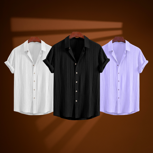 Midnight Crinkle (H-801) + White Aura (H-802) + Lavender Drift (H-805)