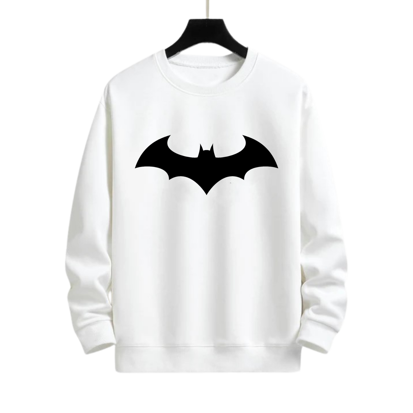 BATMAN PRINT WHITE SWEATSHIRT
