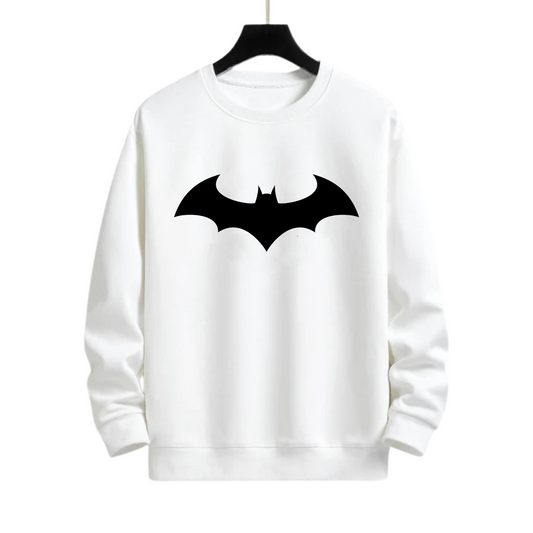 BATMAN PRINT WHITE SWEATSHIRT