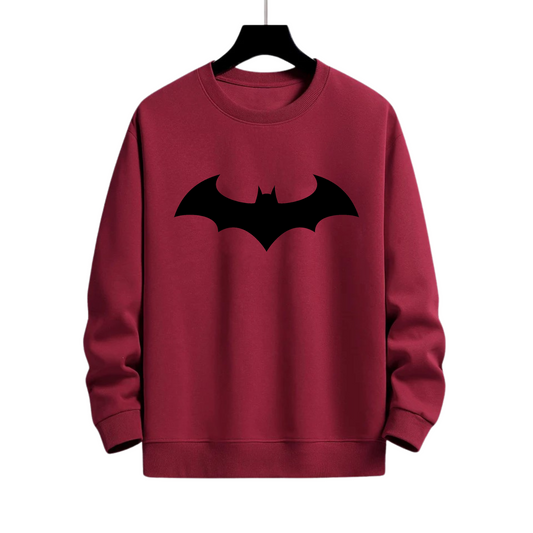 BATMAN PRINT MARRON SWEATSHIRT